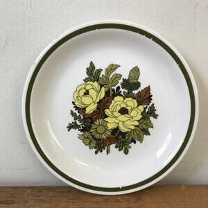 Set Pair 2 Vintage 70s Grindley Staffordshire Mayflower Floral Dessert Plates 6"